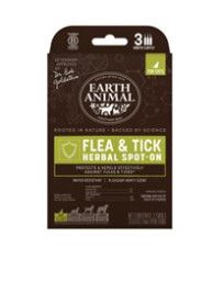 Earth Animal Nature's Protection Flea & Tick Prevention Herbal Spot-On for Cats, 3-pack