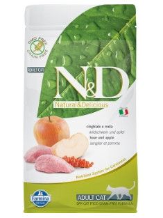 Farmina N&D Prime Boar & Apple Dry Cat Food, 3.3-lb