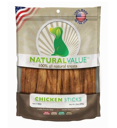 Loving Pets Natural Value Chicken Stick Recipe Dog Treats, 14-oz