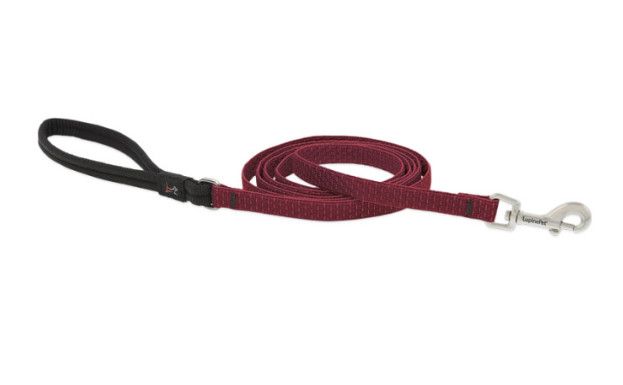 Lupine Pet Eco Dog Leash, Berry, 1-in x 6-ft