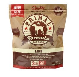 Primal Raw Frozen Nuggets Lamb Formula Dog Food, 3-lb