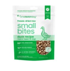Smallbatch Scoopable Small Bites Duck Freeze-Dried Dog Food, 7-oz