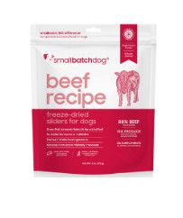 Smallbatch Dog Beef Batch Sliders Freeze-Dried Dog Food, 14-oz