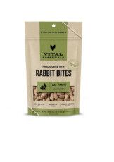Vital Essentials Rabbit Bites Freeze-Dried Raw Dog Treats, 2-oz