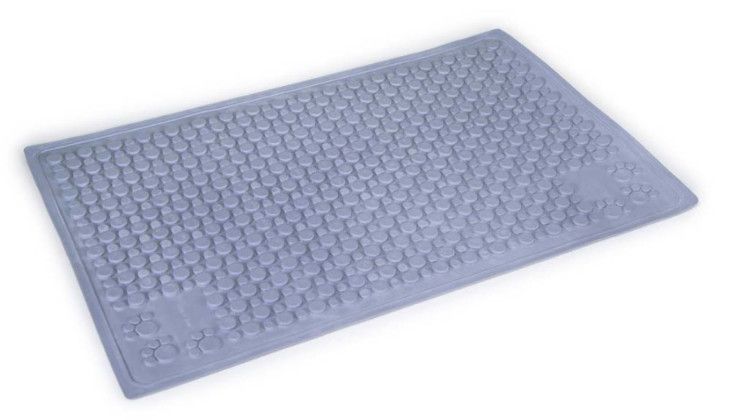 SmartyKat Instincts Purrfect Paws Gray Cat Litter Mat, Medium