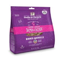 Stella & Chewy's Yummy Lickin' Salmon & Chicken Dinner Morsels Grain-Free Freeze-Dried Cat Food, 18-oz