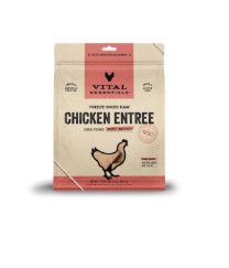Vital Essentials Chicken Entree Mini Patties Freeze-Dried Raw Dog Food, 14-oz