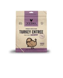 Vital Essentials Turkey Entree Mini Patties Freeze-Dried Raw Dog Food, 14-oz