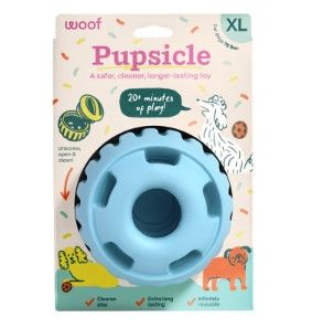 Woof The Pupsicle Treat Dispensing Dog Toy, Birthday Blue, X-Large
