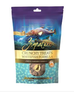 Zignature Whitefish Formula Ziggy Bars Dog Treats, 12-oz