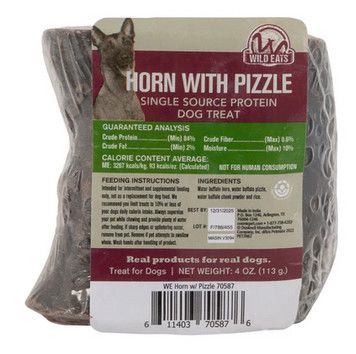 Wild Eats Water Buffalo Horn with Pizzle Dog Treats