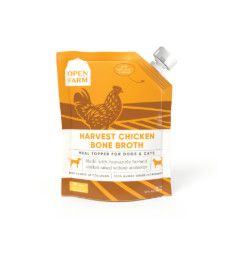 Open Farm Harvest Chicken Bone Broth for Dogs & Cats, 12-oz