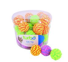 Turbo Rattle Balls Cat Toy, Assorted Colors