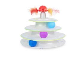 Catstages Tower of Tracks & Spinning Ball Track Catnip Cat Toy