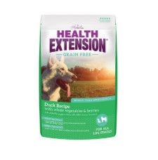 Health Extension Grain-Free Duck Recipe Dry Dog Food, 23.5-lb