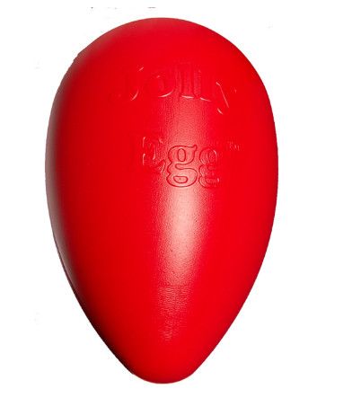 Jolly Pets Jolly Egg Dog Toy, Red, 8-in