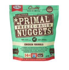 Primal Raw Freeze-Dried Nuggets Chicken Formula Dog Food, 14-oz