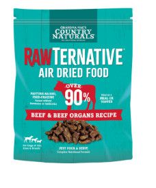 RawTernative Beef & Beef Organs Air-Dried Dog Food, 3-lb