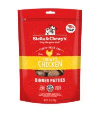 Stella & Chewy's Chewy's Chicken Dinner Patties Grain-Free Freeze-Dried Dog Food, 25-oz