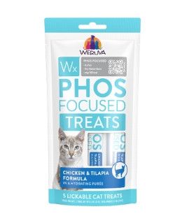 Weruva Cat Wx Phos Focused Chicken & Tilapia Lickable Cat Treats, 5-pk