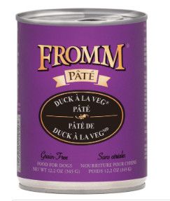 Fromm Duck A La Veg Pate Canned Dog Food, 12.2-oz