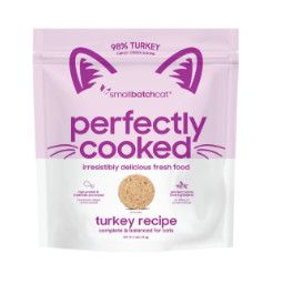 Smallbatch Perfectly Cooked Turkey Sliders Frozen Cat Food, 2-lb