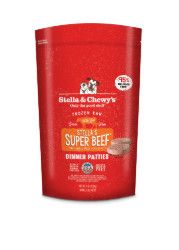 Stella & Chewy's Stella's Super Beef 8-oz Dinner Patties Grain-Free Raw Frozen Dog Food, 6-lb