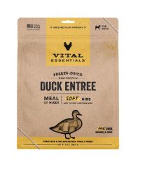 Vital Essentials Duck Entree Soft Nibs Freeze-Dried Raw Dog Food, 14-oz