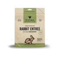 Vital Essentials Rabbit Entree Mini Patties Freeze-Dried Raw Cat Food, 8-oz