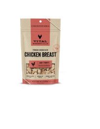 Vital Essentials Chicken Breast Freeze-Dried Raw Dog Treats, 2.1-oz