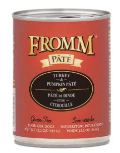 Fromm Turkey & Pumpkin Pate Canned Dog Food, 12.2-oz