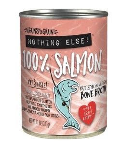 Against the Grain Nothing Else Salmon Wet Dog Food Can, 11-oz