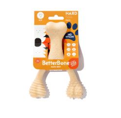 BetterBone Hard Density Natural Beef Flavor Dog Toy, Small