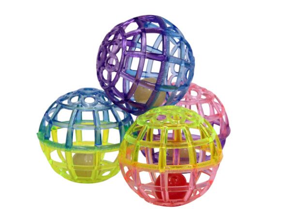 Ethical Pet Spot Lattice Ball Cat Toy, 4-pk