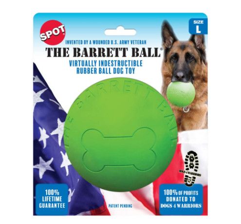 Ethical Pet Spot The Barret Ball Dog Toy, 5-in
