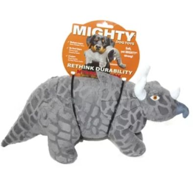 Mighty Dinosaur Triceratops Dog Toy, Regular