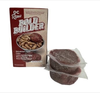 OC Raw Bold Builder Ruby Beef Raw Frozen Dog Food, 2-lb