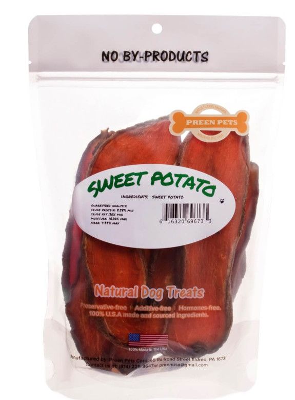Preen Pets Sweet Potato Dog Treats, 8-oz