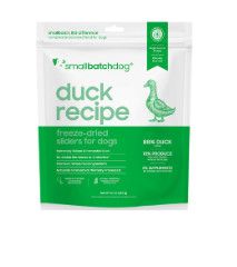 Smallbatch Duck Sliders Freeze-Dried Dog Food, 14-oz