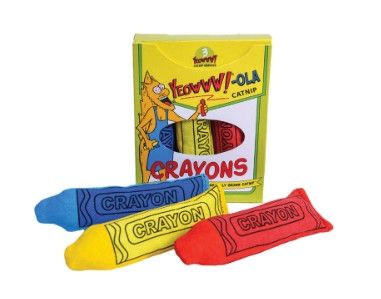 Yeowww!-OLA Crayons Catnip Cat Toy, 3-pack
