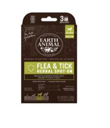 Earth Animal Nature's Protection Flea & Tick Prevention Herbal Spot-On for Medium Dogs