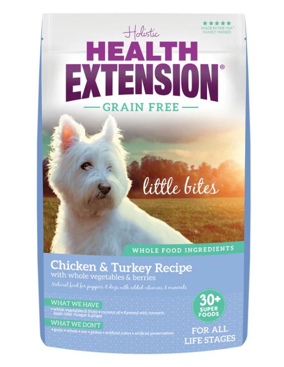 Health Extension Grain-Free Little Bites Chicken & Turkey Dry Dog Food, 3.5-lb