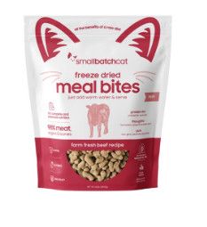 Smallbatch Cat Mealbites Beef Freeze-Dried Cat Food, 10-oz