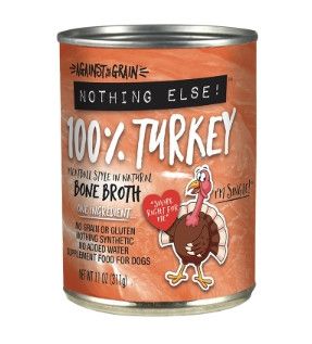 Against the Grain Nothing Else Turkey Wet Dog Food Can, 11-oz