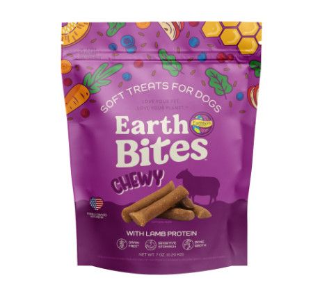 Earthborn Holistics EarthBites Chewy Lamb Dog Treats, 7-oz