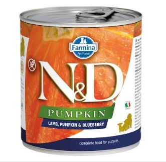 Farmina N&D Pumpkin, Lamb & Blueberry Puppy Wet Dog Food, 10-oz