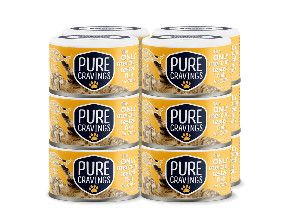 Pure Cravings Sardines & Mackerel Cutlets in Gravy Wet Cat Food Can, 3-oz