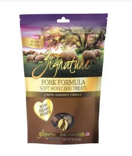 Zignature Limited Ingredient Pork Formula Soft Moist Dog Treats, 4-oz