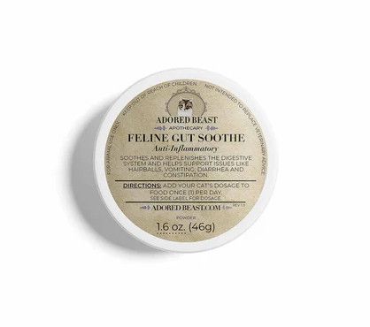 Adored Beast Apothecary Feline Gut Soothe Anti-Inflammatory Probiotics for Cats, 46-gram