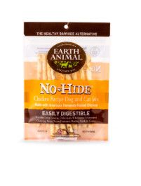 Earth Animal No-Hide Chicken Stix Chew Dog Treat, 10-pk